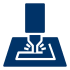 Icon of a stamping process